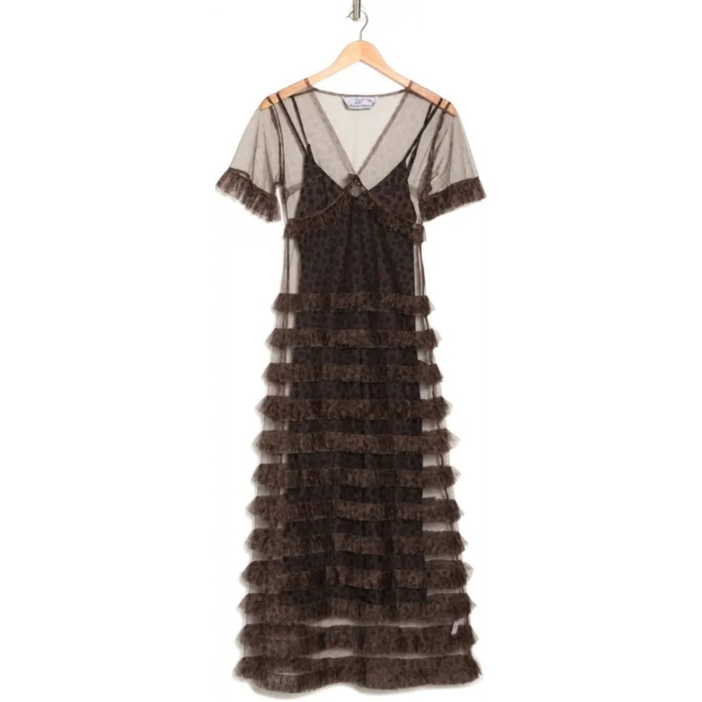 Elegant Brown Midi Dress